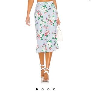 MAJORELLE  Ariel Midi Skirt in Blue Paradise